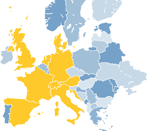 Europakarte Eurocolour Members